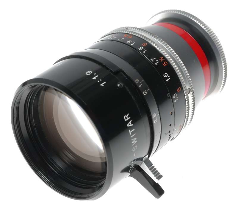 Macro-Switar 1:1.9 f=75mm C-mount Cine lens 1.9/75 caps case hood set