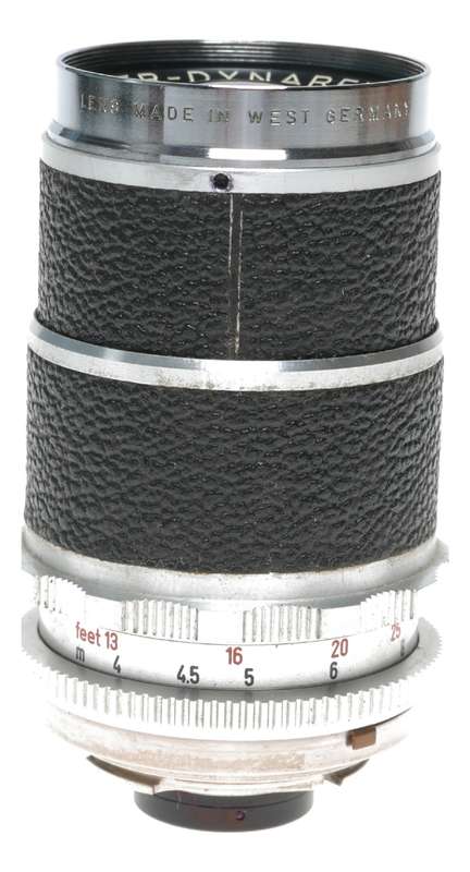 Super-Dynarex 1:4/135 Voigtlander tele lens for SLR f=135mm cased