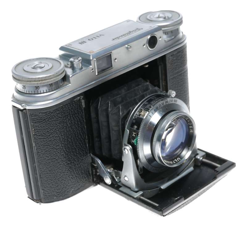 Voigtlander VITO III camera Ultron 2/50 mm Just serviced folding camera