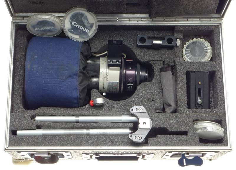 CANON BNC LENS FD 300mm 1:2.8 L SUPER FAST CAMERA LENS KIT BROAD CAST CASE XTRAS