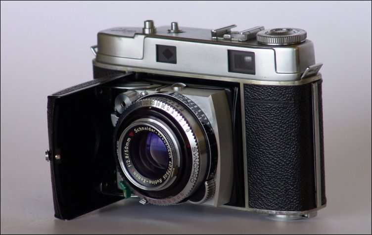 KODAK RETINA IIC XENON 2.8/50mm SCHNEIDER LENS CASED EX