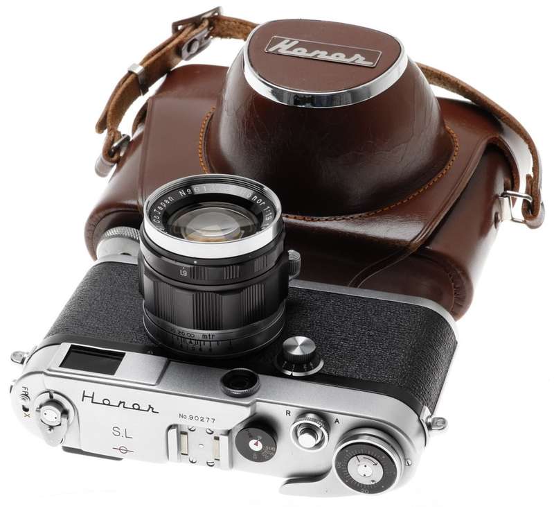 HONOR SL RANGE FINDER LEICA COPY CAMERA ZUIHO 1:1.9 f=50mm LENS ULTRA RARE MINT-