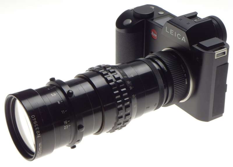 Kinoptik 1:2.5 f=150mm Apochromat tele camera lens 2.5/150mm Cameflex hood CLA'd