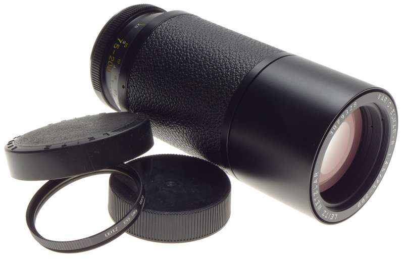 Leica Vario-Elmar-R 1:4.5/75-200mm Zoom camera lens Leitz EXCELLENT Caps filter