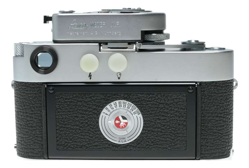 Leica M3 film camera Summicron 2/50 vented hood meter case pristine