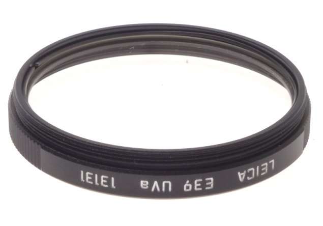 LEICA UVa 13131 CAMERA LENS FILTER EXCELLENT E39 BLACK CASED CLEAN MINT