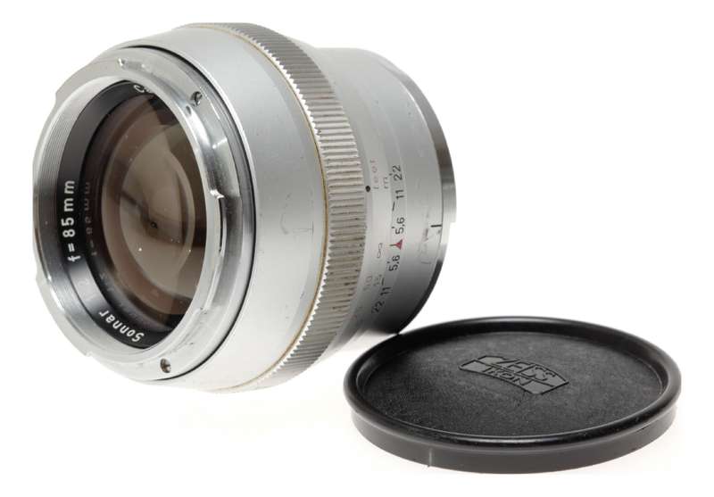 Zeiss Contarex chrome 2/85 Sonnar 1:2 f=85mm fast prime portrait lens