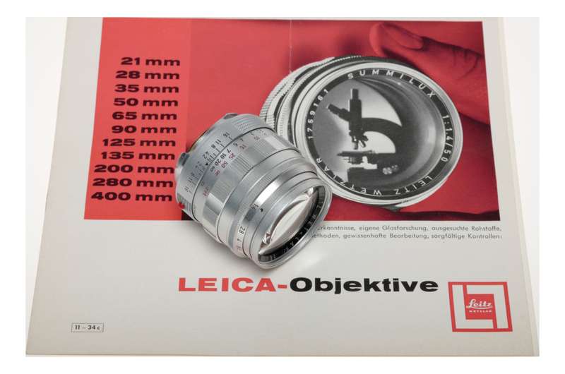 Summilux 50mm F1:1.4 with rare '20M' mark on distant scale rare 1st series