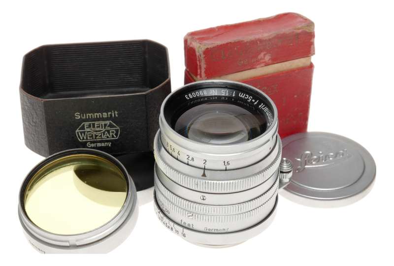 Leitz Just Serviced Leica Summarit f=5cm 1:1.5 Prime M39 RF coupled lens