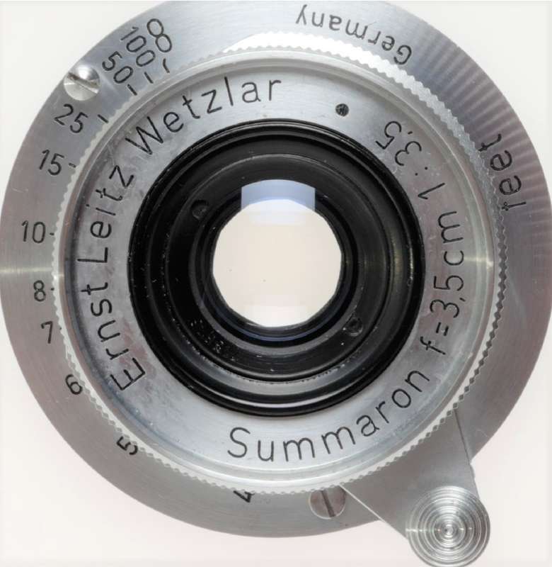 Leica Summaron f=3.5cm 1:3.5 Leitz Wetzlar Chrome M39 mount lens