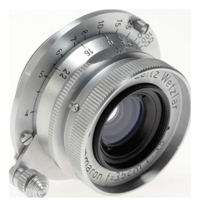 Leica Summaron f=3.5cm 1:3.5 Leitz Wetzlar Chrome M39 mount lens