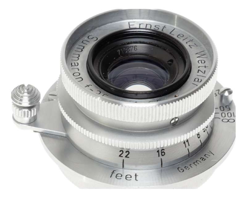 Leica Summaron f=3.5cm 1:3.5 Leitz Wetzlar Chrome M39 mount lens