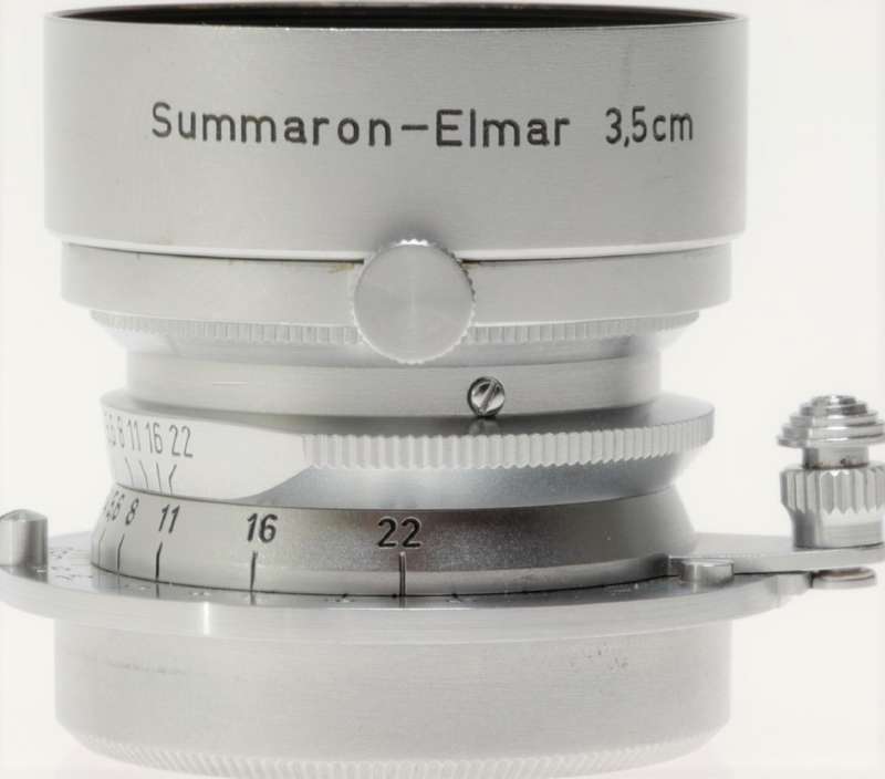 Leica Summaron f=3.5cm 1:3.5 Leitz Wetzlar Chrome M39 mount lens
