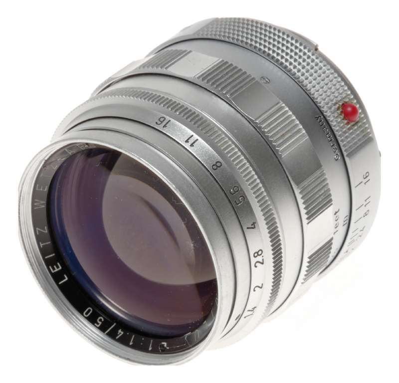 Summilux 50mm F1:1.4 with rare '20M' mark on distant scale rare 1st series