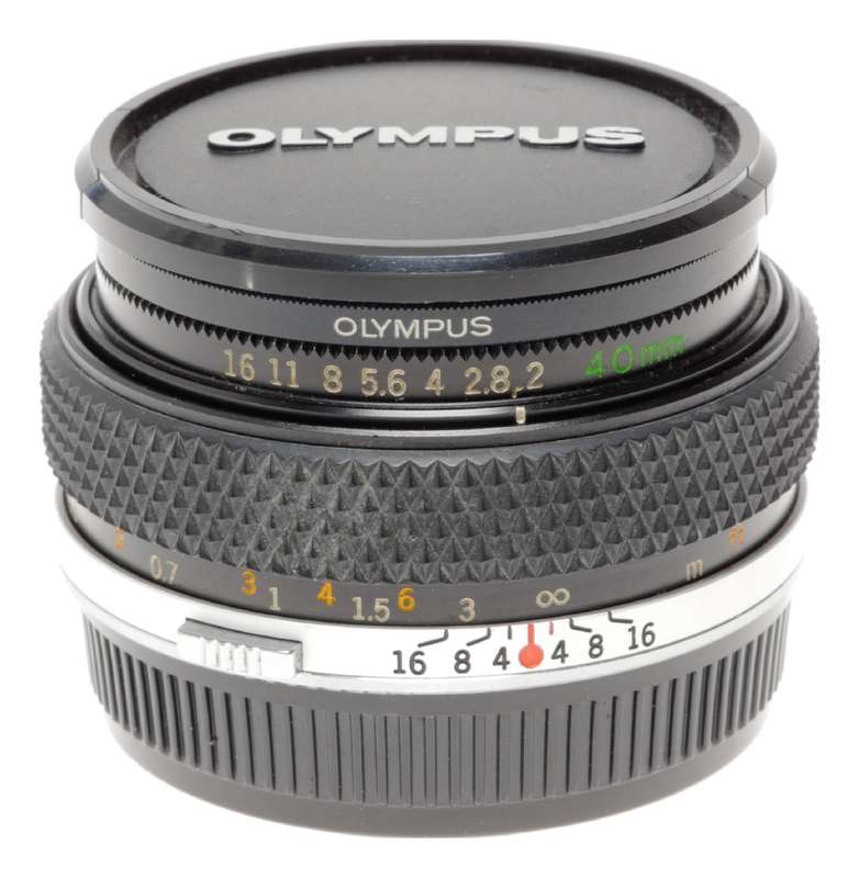 Olympus OM-System Zuiko 40mm F2 Pancake rare Lens 2/40