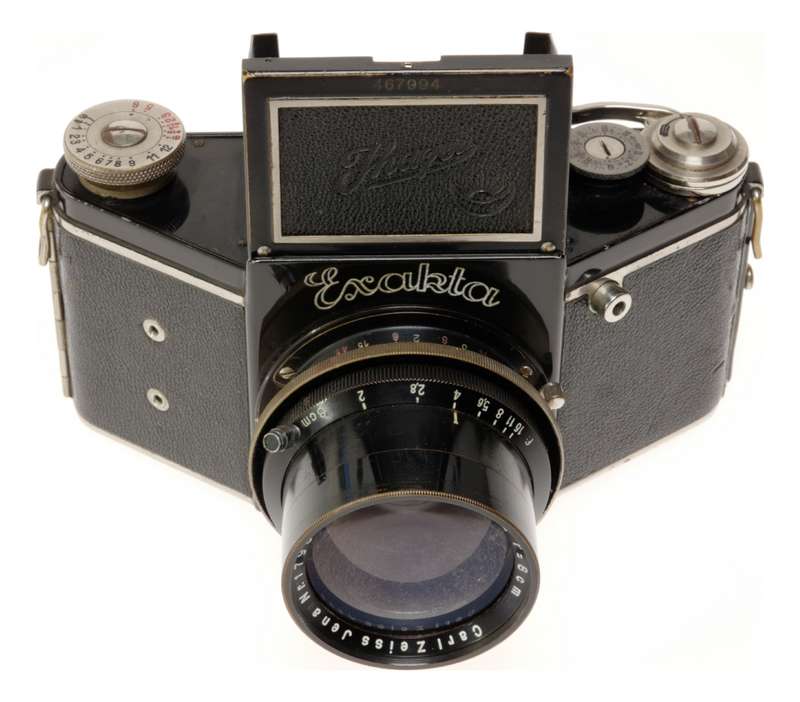 Biotar 2/80mm Zeiss Exakta Black medium format camera f=8cm 1:2 rare