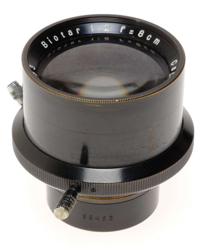 Biotar 2/80mm Zeiss Exakta Black medium format camera f=8cm 1:2 rare