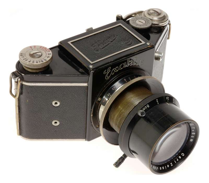 Biotar 2/80mm Zeiss Exakta Black medium format camera f=8cm 1:2 rare