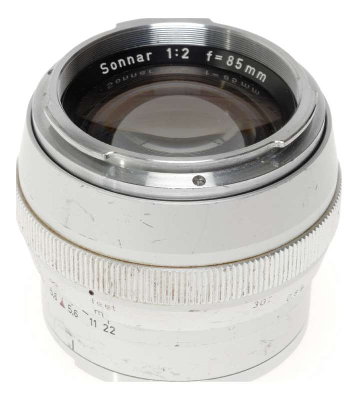 Zeiss Contarex chrome 2/85 Sonnar 1:2 f=85mm fast prime portrait lens