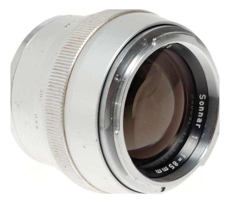 Zeiss Contarex chrome 2/85 Sonnar 1:2 f=85mm fast prime portrait lens