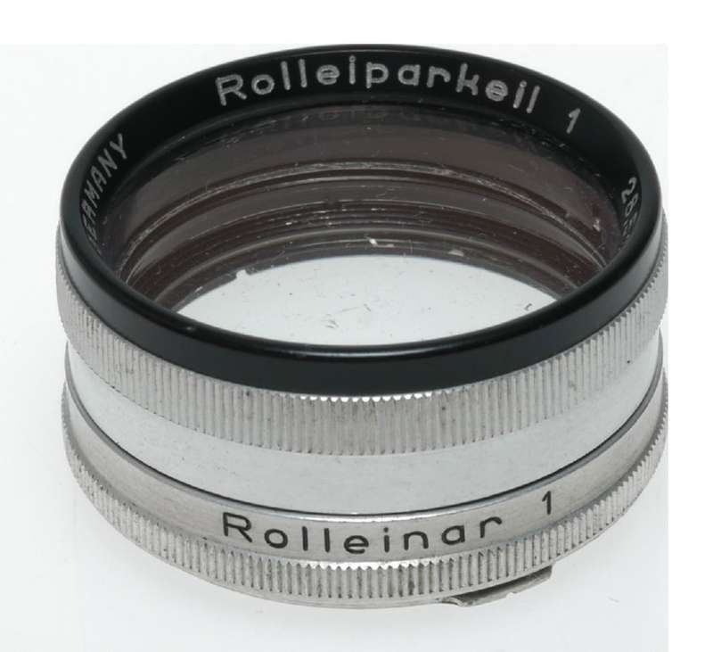 Rolleiflex TLR vintage film camera Rolleiparkeil 1 Rolleinar I 28.5 set