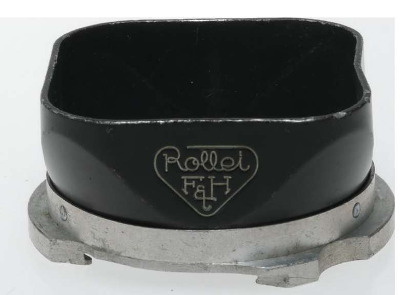 Rolleiflex TLR vintage film camera shade lens hood used RII black twist on type
