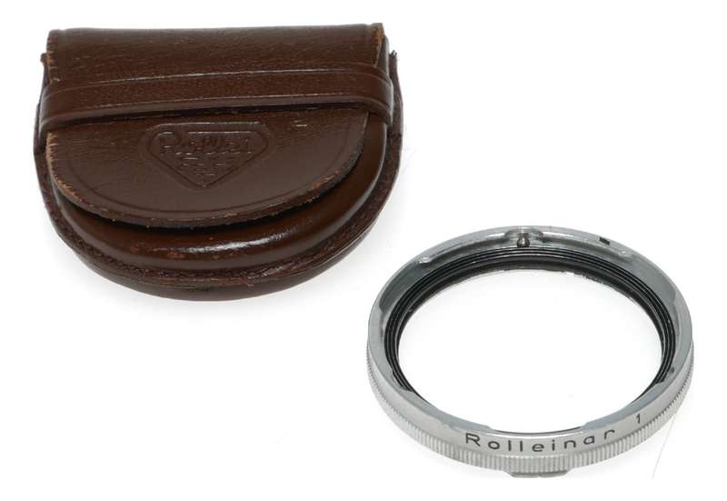Rolleiflex TLR vintage film camera Rolleinar I RII close up filter in pouch