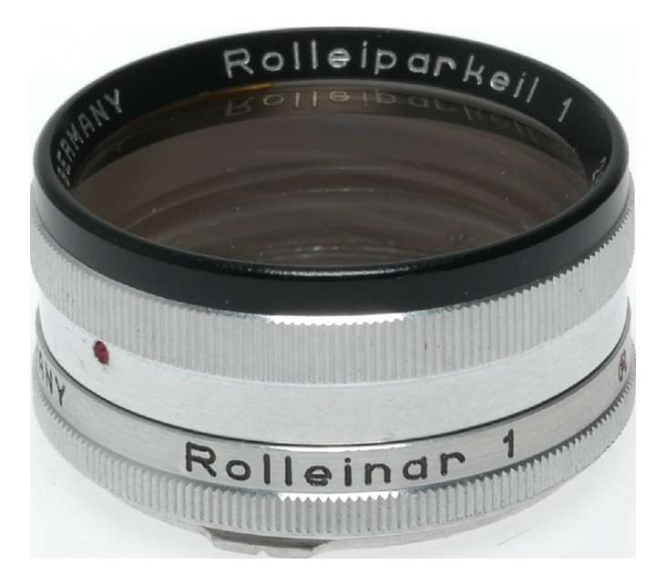 Rolleiflex TLR vintage film camera Rolleiparkeil 1 Rolleinar I 28.5 set cased
