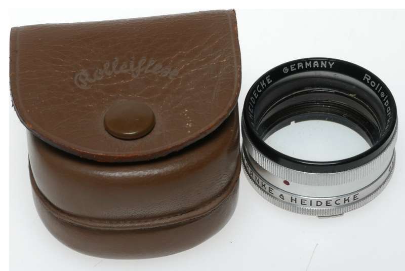 Rolleiflex TLR vintage film camera 28.5 Rolleiparkeil II Rolleinar II cased