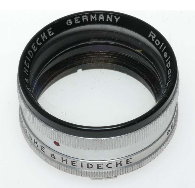 Rolleiflex TLR vintage film camera 28.5 Rolleiparkeil II Rolleinar II cased
