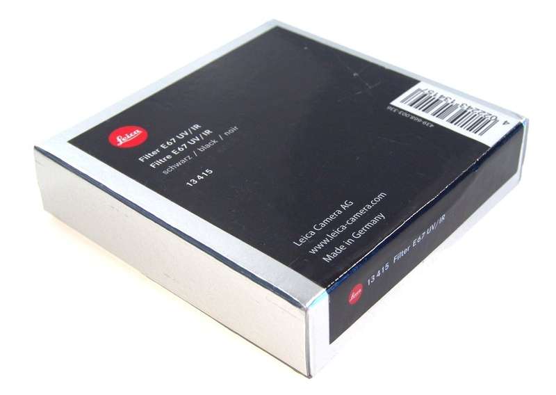 LEICA E67 UV/IR INFRA RED LENS BLACK FILTER 13415 BOX FITS M8 M9 CAMERA LENSES