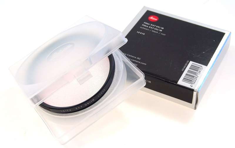 LEICA E67 UV/IR INFRA RED LENS BLACK FILTER 13415 BOX FITS M8 M9 CAMERA LENSES