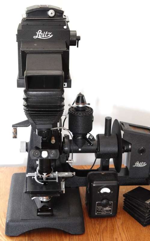 Leitz Panphot Biological Microscope photographic equipment kit rare light source