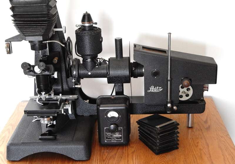 Leitz Panphot Biological Microscope photographic equipment kit rare light source