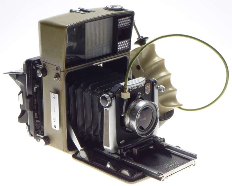 LINHOF Technika 70 Press vintage 6x9 camera 4 schneider lenses 3 roll backs used