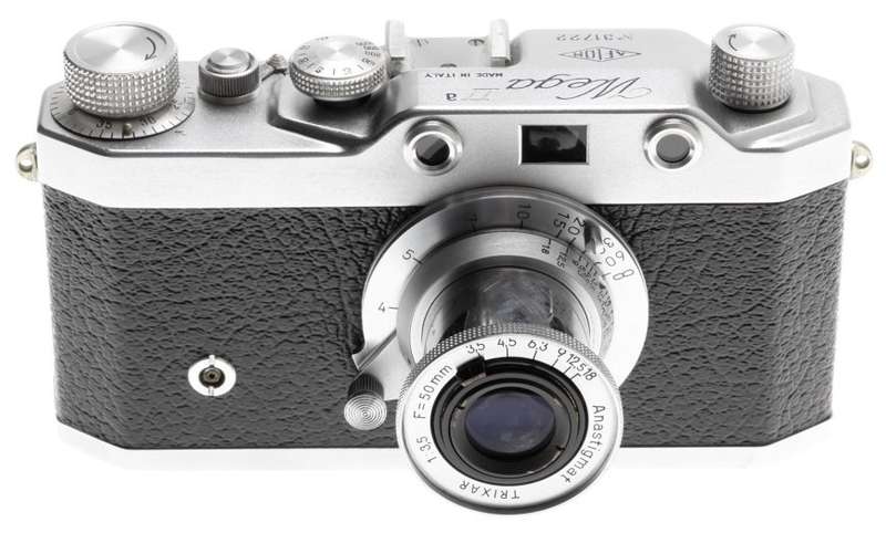A.F.I.O.M. ITALY WEGA IIa VERY RARE LEICA COPY RANGEFINDER CAMERA TRIXAR 3.5/50
