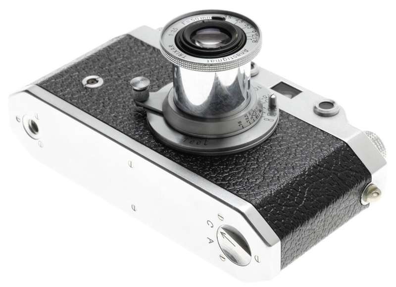 A.F.I.O.M. ITALY WEGA IIa VERY RARE LEICA COPY RANGEFINDER CAMERA TRIXAR 3.5/50