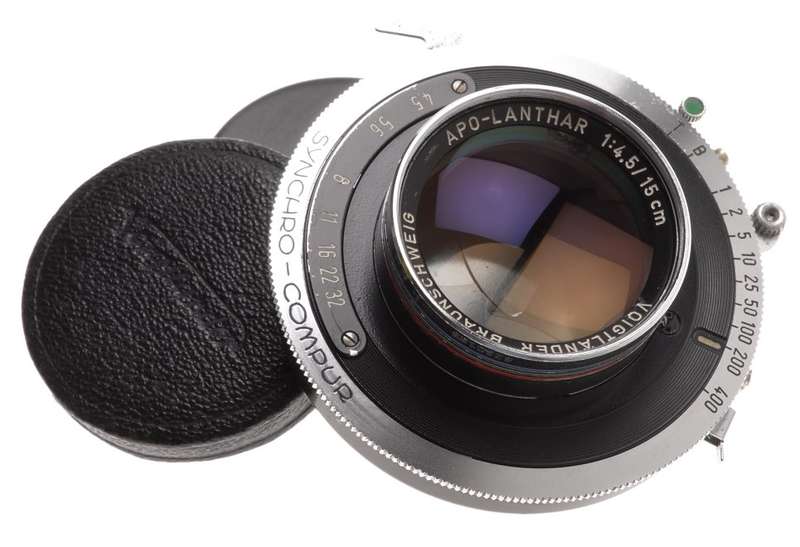 VOIGTLANDER TECHNIKA APO-LANTHAR RARE 15cm 1:4.5 LINHOF 6x9 LENS f=150mm COMPUR