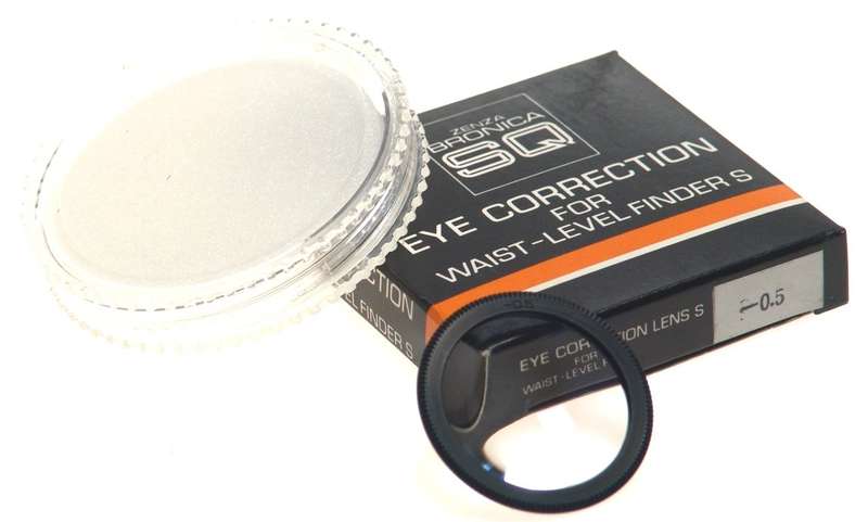 2x BRONICA SQ WAIST FINDERS -0.5 EYE CORRECTION LENS S NEW set pair 2 of