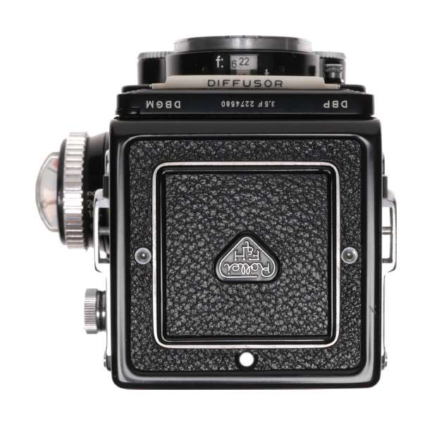 TLR 3.5/75 Rolleiflex 3.5F film camera Carl Zeiss Planar 3.5 f=75mm metered
