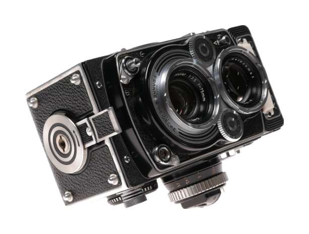 TLR 3.5/75 Rolleiflex 3.5F film camera Carl Zeiss Planar 3.5 f=75mm metered