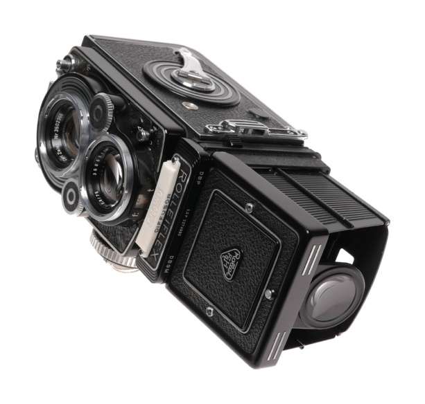 TLR 3.5/75 Rolleiflex 3.5F film camera Carl Zeiss Planar 3.5 f=75mm metered