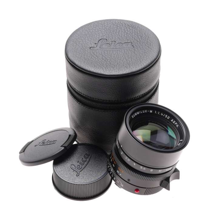 Leica Summilux-M 1:1.4/50mm ASPH. lens box papers 11891 f50mm black