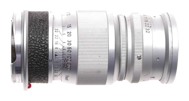 Leica m mount Elmar f=9cm 1:4 camera lens cap Leitz chrome 1:4/90mm