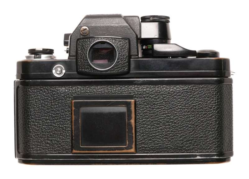 Nikon Black F2 SLR analog camera 35mm film body cap and strap only