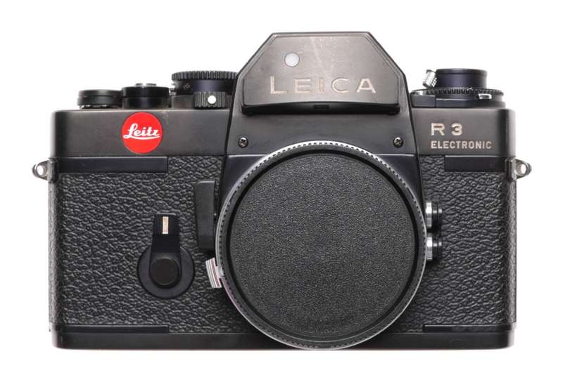 SLR Leica R3 Electronic Leitz Film camera body 35mm black with strap