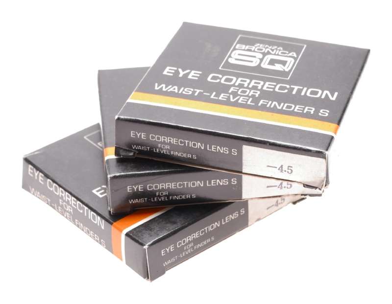 Bronica SQ camera -4,5 Eye Correction for waist level finder S set of 3x units