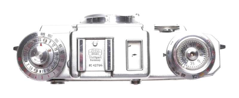 Contax IIIa 35mm chrome camera Rangefinder for parts or repair not working