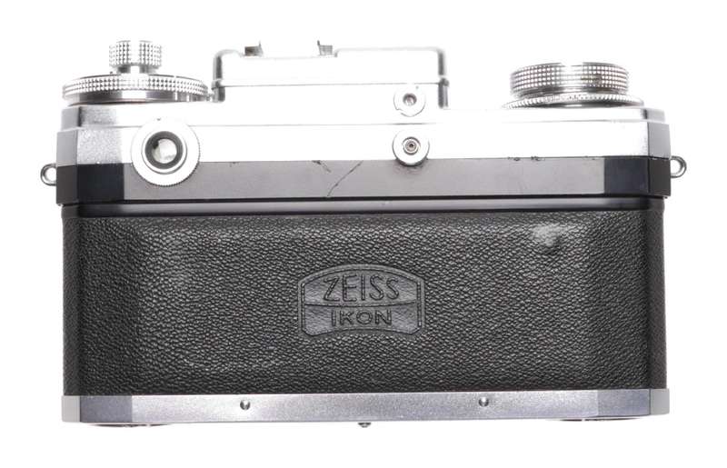 Contax IIIa 35mm chrome camera Rangefinder for parts or repair not working