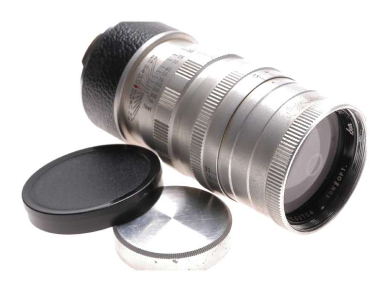 Telepho M39 LTM screw mount Leica f=135mm lens f3.5 SUN 3.5 f=13,5cm cap